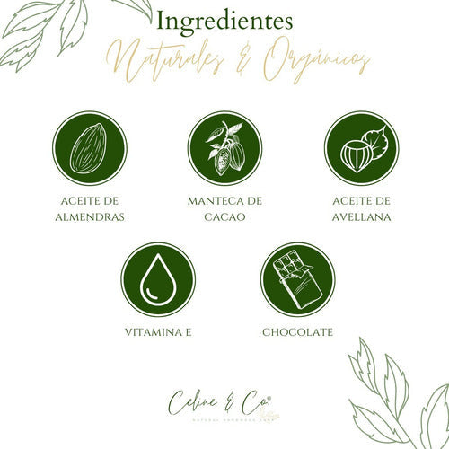 Crema Corporal Almendras Chocolate Hidratante Natural 260 Ml
