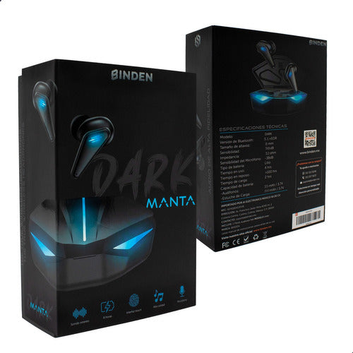 Audífonos Gamer Bluetooth Binden K55 Smart Touch