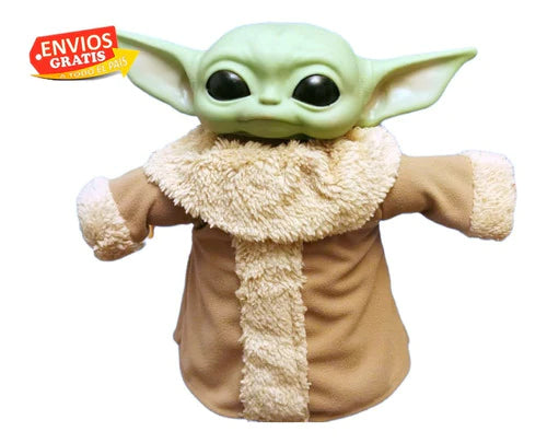 Peluche Baby Yoda Cabeza Y Manos De Vinil Grogu Star Wars Fu