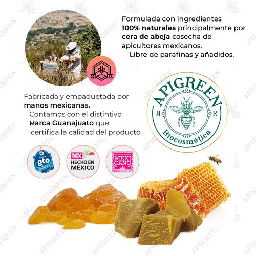 Kit Depilacion Cera Española Apigreen Fundidor Y Pastillas