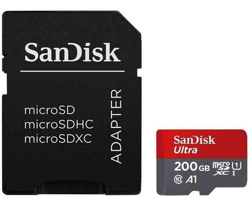 Memoria Ultra Micro Sdhc Sandisk Sdsquar 200gb Con Adaptador