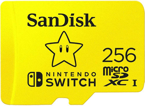 Memoria Sandisk 256gb Micro Sdxc Nintendo Switch 100mb/s 4k