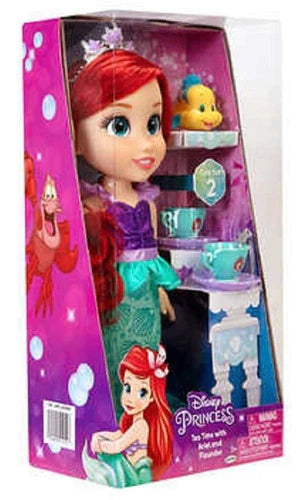 Princesa Ariel Disney, Muñeca + Accesorios +flounder 36cm