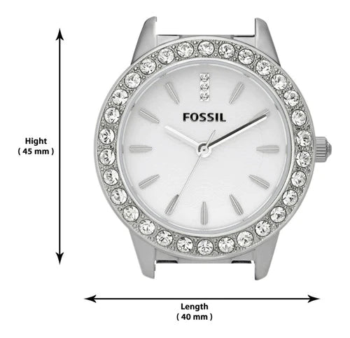Reloj Dama Fossil Es2362 Color Plata De Acero Inoxidable