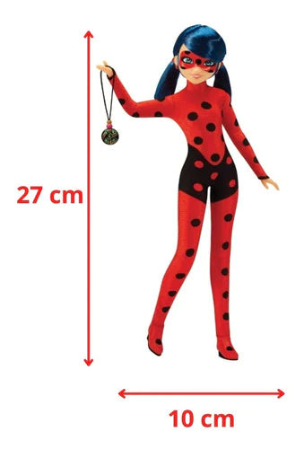 Fashion Doll Ladybug Lucky Charm Muñeca Miraculous 28cm.