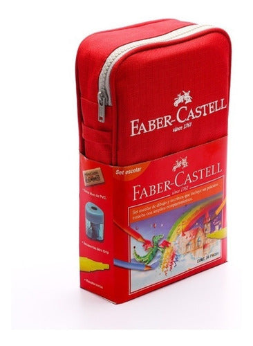Estuche De Colores Faber Castell 34 Piezas Escuela Dibujo