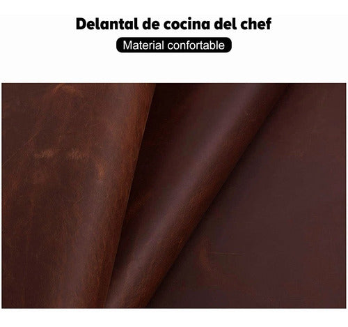 Mandil Delantal Para Chef Parrilleros Meseros Impermeable