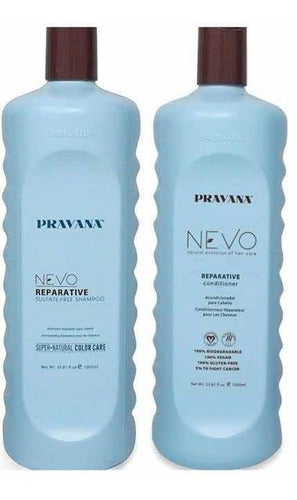 Pravana Nevo Reparative Kit Shampoo Y Acondicionador 1l