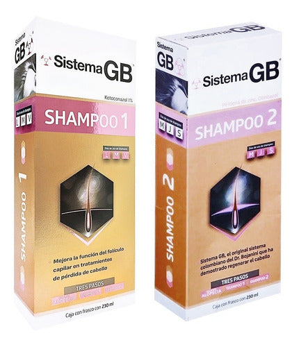 Sistema Gb Para Mujer Shampoo 1 + Shampoo 2