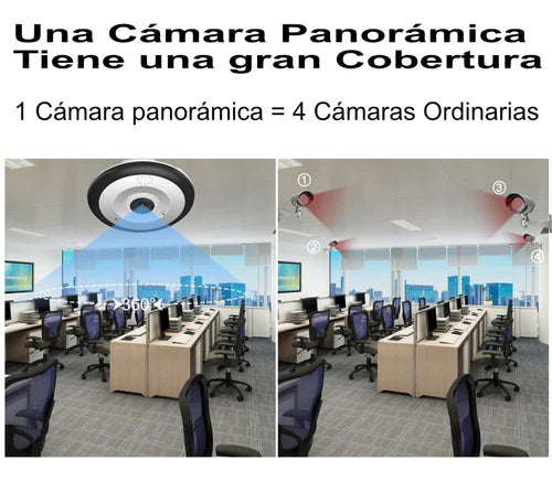 Cámara Espía Detector De Humo Panorámica 360º Full Hd 1080p