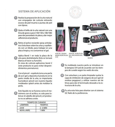 Kit De Uñas Acrigel Polygel Básico, Gc Nails+ Regalo