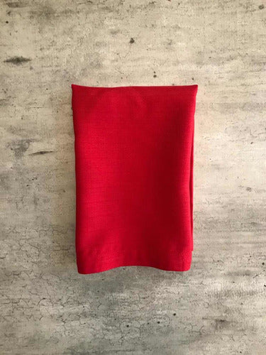 Servilleta Roja Navideña Lino Color Rojo Juego 12 Piezas