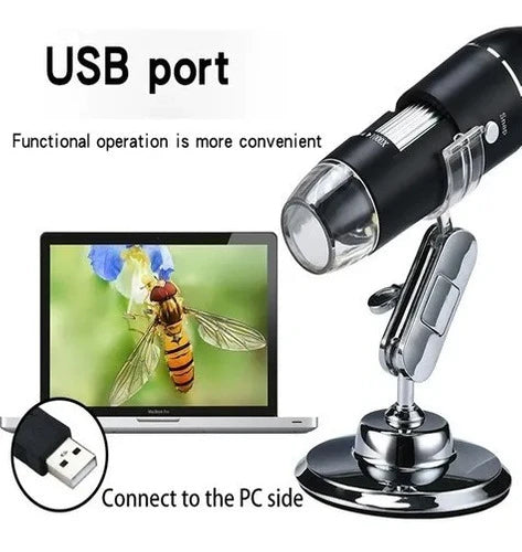 1600 X Usb Digital Portátil Microscopio Para Vista Industria