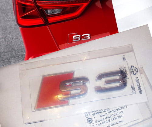 Emblema Cajuela Audi S3 Original Abs ,a3
