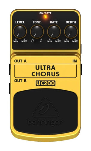 Pedal De Efecto Behringer Ultra Chorus Uc200  Amarillo