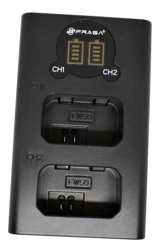 Cargador Doble-usb Bateria Np-fw50 Sony Nex3 A7rii A3000