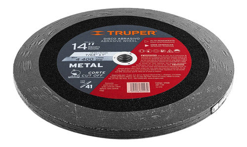 5 Pz Disco 14'' Cortadora Tronzadora Metal T 41 Truper 12568