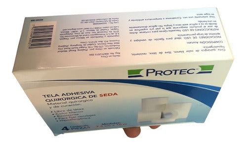 Cinta Tela Adhesiva Microporosa Protec 7.5cmx10m Con 4 Rollo