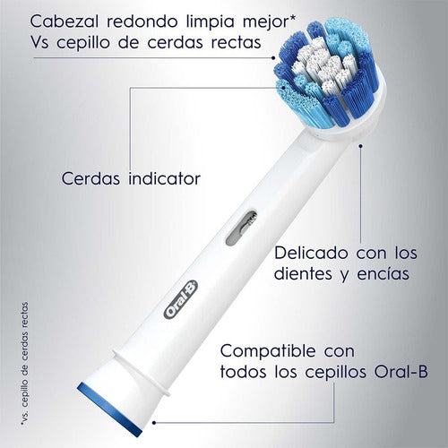 Cepillo Dental Eléctrico Oral-b Vitality 2d + 4 Repuestos