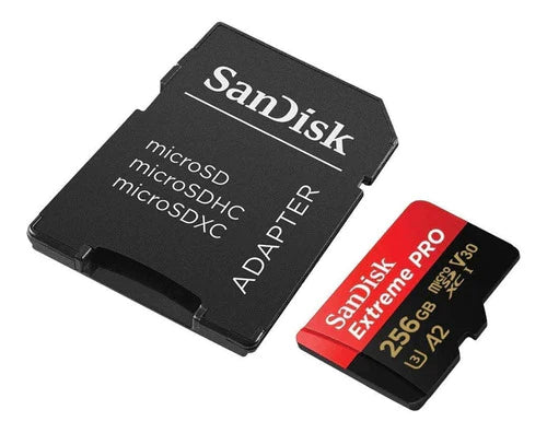 Memoria Micro Sd 256gb Sandisk Extreme Pro Graba 4k Drone