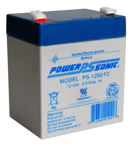 Batería Recargable Powersonic Ps-1250 12v 5ah F2 (nueva)