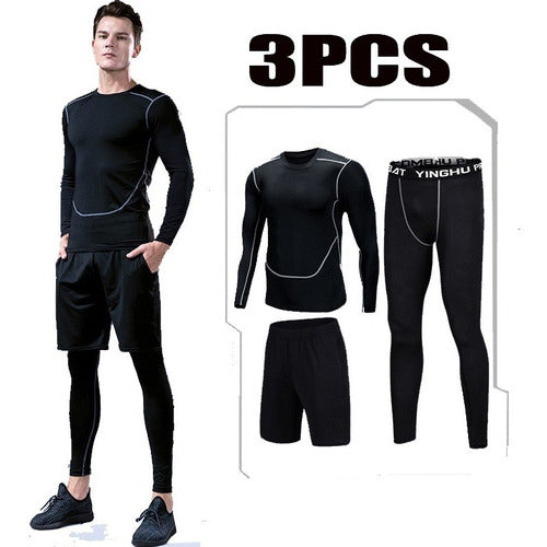 3pcs Compression Athletic Sets Gym Clothing Workout