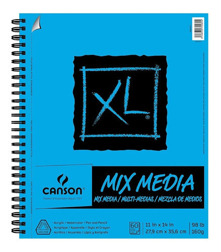 Xl Series Canson Block Mix Media 60 Hojas De 28 X 35.6 Cm