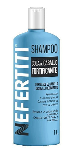 Nefertiti Shampoo Cola De Caballo Fortificante 1l - 2 Piezas