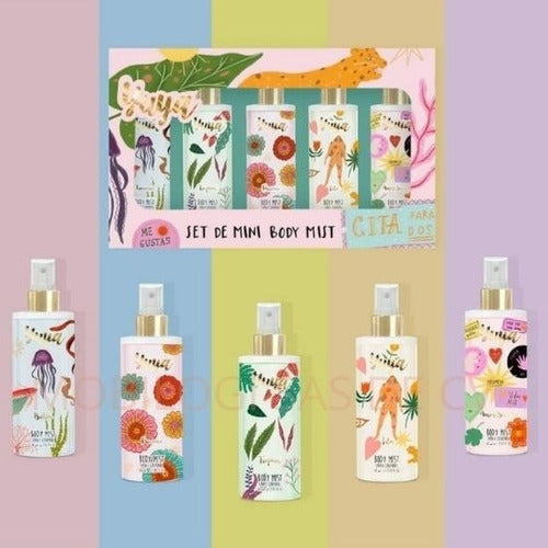 Yuya Set Mini Body Mist 100% Original 5 Deliciosos Aromas