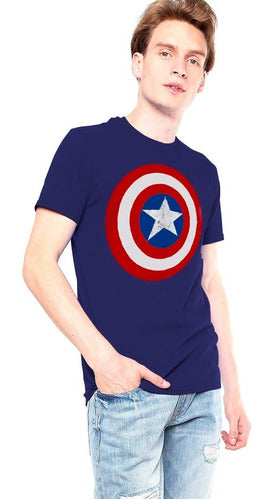 Playera Capitán América Cómic Marvel Original Toxic