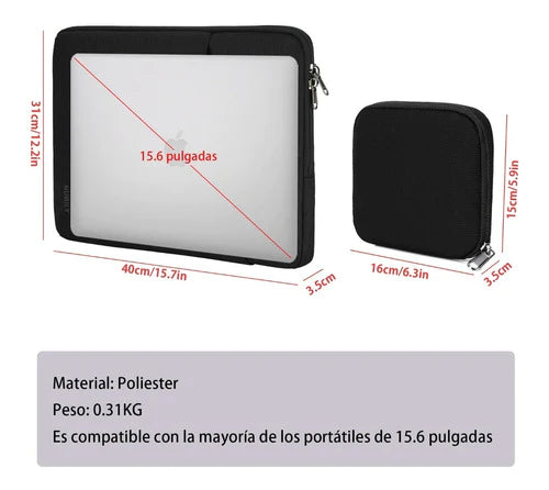 Maletin Funda Para Laptop 14-15.6 Pulgadas Bolsa Impermeable