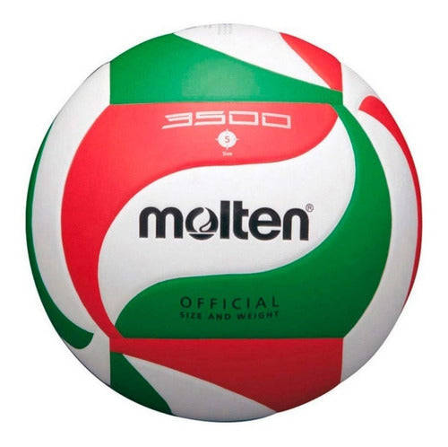 Balón Voleibol Molten V5m3500 Pu Laminado Tricolor N.5