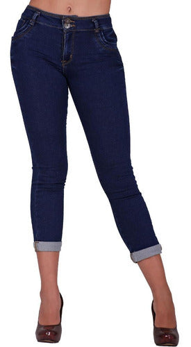 Jeans Moda Mujer Stfashion Indigo 51003810 Mezclilla Stretch