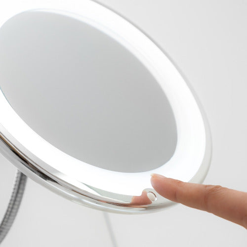 Innovagoods Espejo De Aumento X5 Luz Led Blanca Tocador Baño