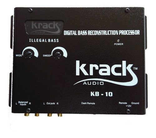 Epicentro Krack Kb-10 Con Control De Bajos Negro
