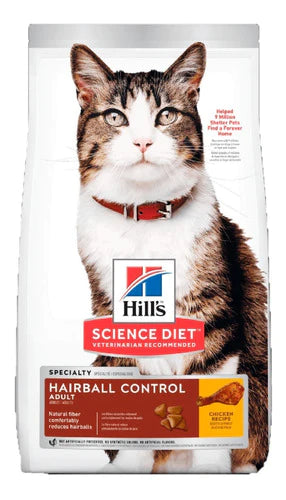 Alimento Hills Hairball Control Adulto Gato 1.6kg