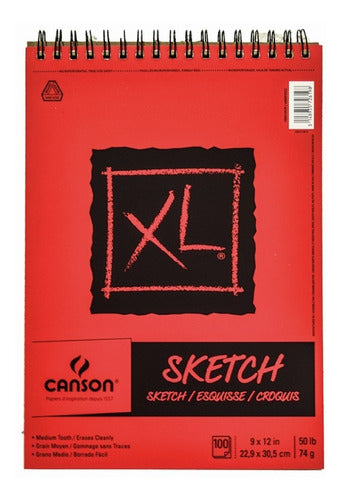 Block Para Dibujos Canson Xl Series Sketch 100 H. 28cmx35cm