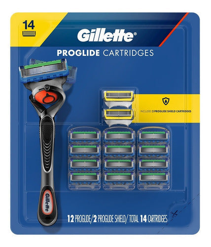 14 Cartuchos Para Afeitar Gillette Fusion Proglide Cst