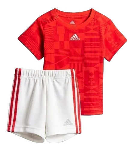 Conjunto adidas Niño Rojo Futball Soccer  L Sset Wcup Cf7416