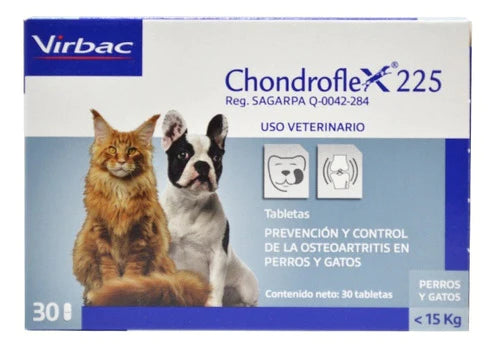 Chondroflex 225 Virbac Perro Gato Menos 15kg Osteoartritis