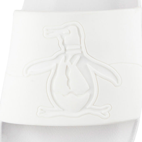 Sandalia Original Penguin Slides Para Mujer Color Blanco