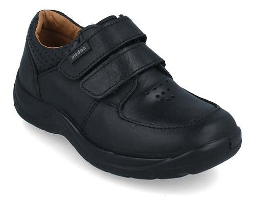 Zapato Escolar Mocasin Piel Audaz Niño Negro Talla. (18.0 -