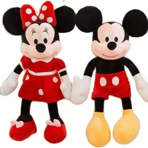 Pareja Minnie Mouse Y Mickey Mouse De Peluche 50 Cm