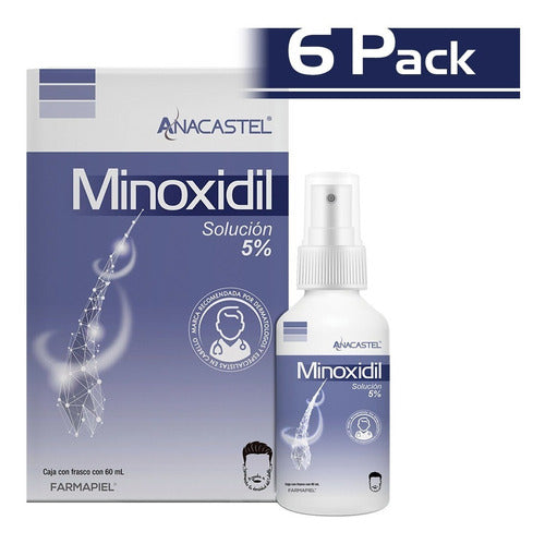 Minoxidil 5% - Anacastel 60ml 6 Pack