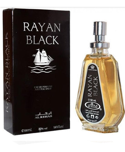 Rayan Black Perfume Arabe Al Rehab 50 Ml En Spray