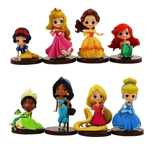 Set Princesas Muñecas Mini Coleccion 8 Piezas