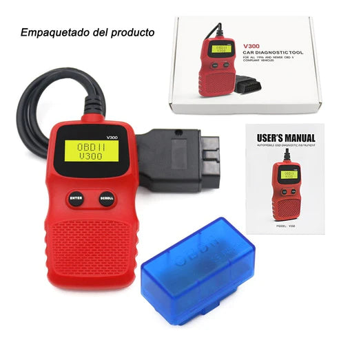 Escáner De Coche Mini Elm327 Obd2 Automotriz Bluetooth V300