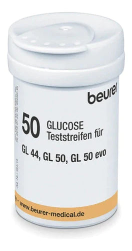 Tiras Reactivas Glucosa Tr44 Glucometro Beurer Caja 50 Pieza