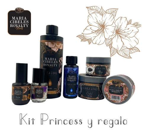 Kit Princess + Regalo. Acrílico Uñas. Maria Cibeles Royalty