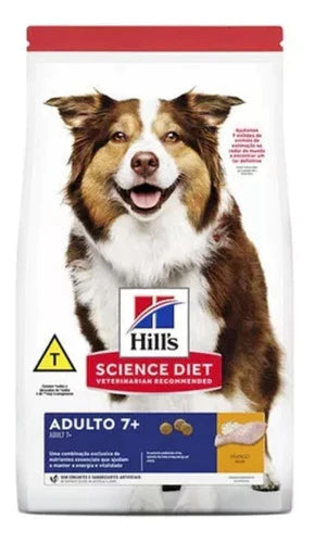 Alimento Hill's Science Diet 7+ Para Perro Senior Todos Los Tamaños Sabor Pollo Y Cebada Y Arroz En Bolsa De 15kg